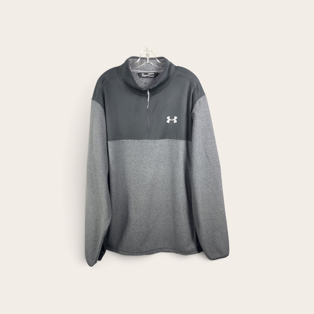 Hurley ColdGear 1/4 Zip Pullover Grey Loose Fit 1299390 4XL Tall